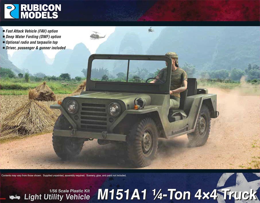 280124 Rubicon Models M151A1 4X4 UTILITY TRUCK
