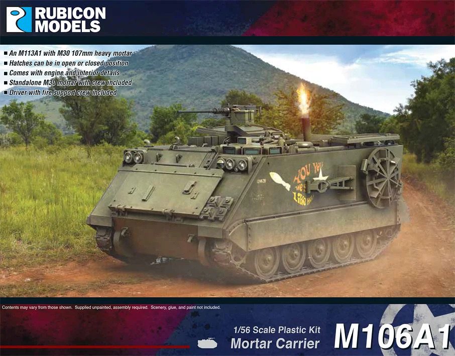 280135 Rubicon Models M106a1 MORTAR CARRIER