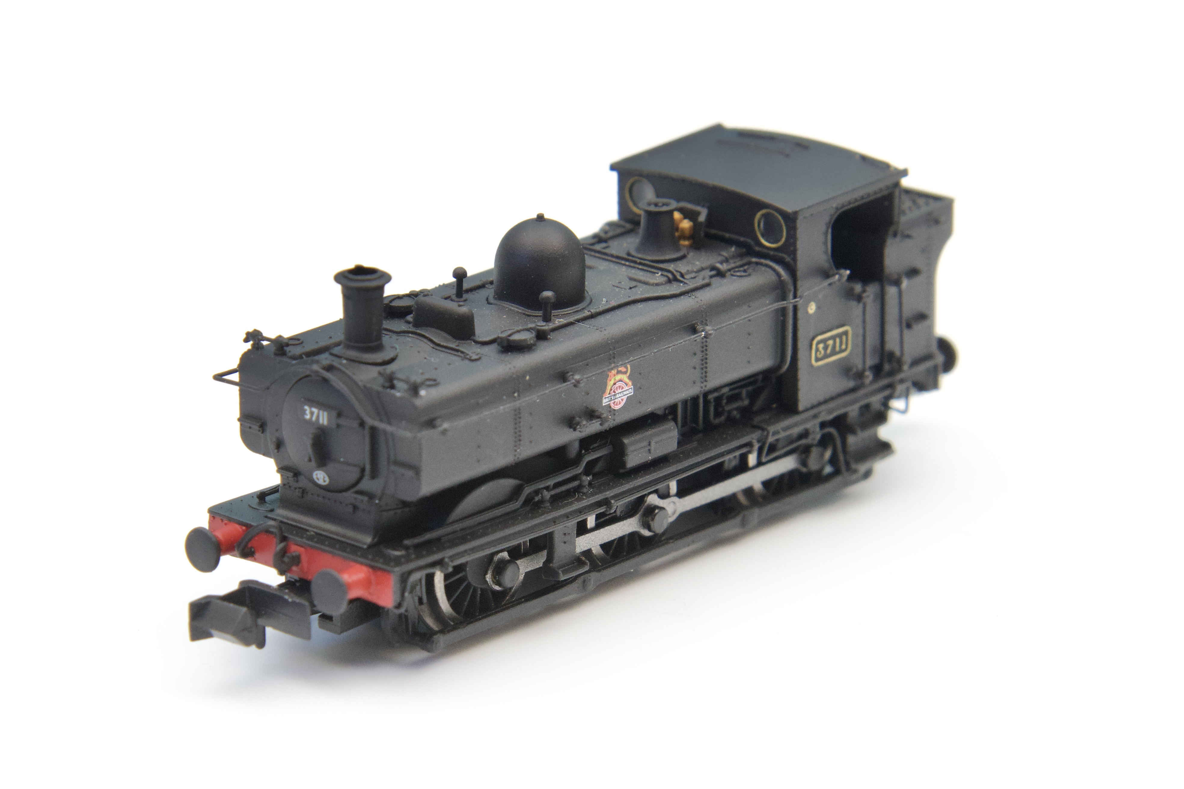 2S-007-033D Pannier 3711  BR Black Early Crest DCC Fitted