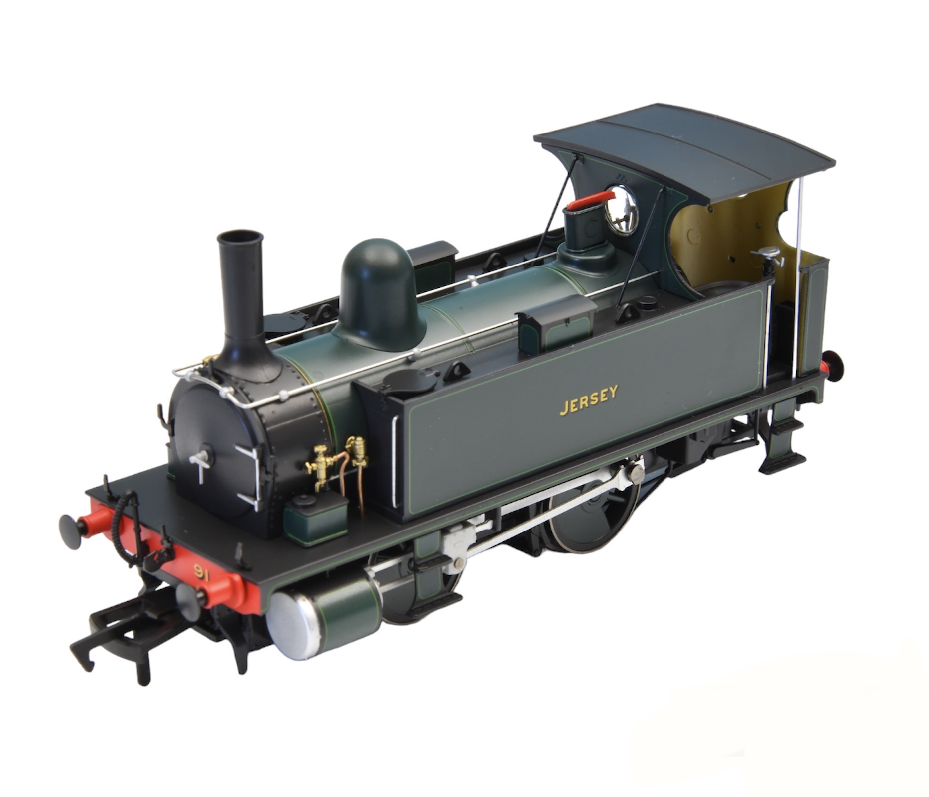4S-018-012D B4 0-4-0T Lined  Dark Green Jersey 91  DCC Fitted