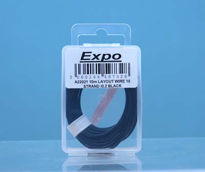 A22021 10 METRE ROLL OF Black 18/0.1mm CABLE