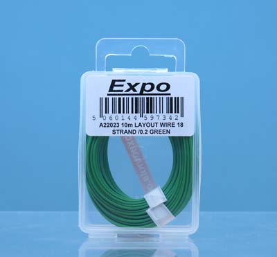 A22023 10 METRE ROLL OF GREEN 18/0.1mm CABLE