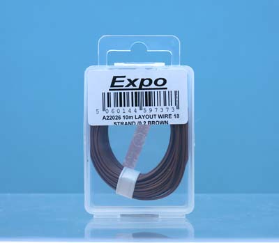 A22026 10 METRE ROLL OF Brown 18/0.1mm CABLE