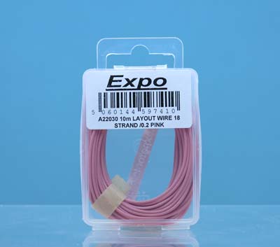 A22030 10 METRE ROLL OF Pink 18/0.1mm CABLE