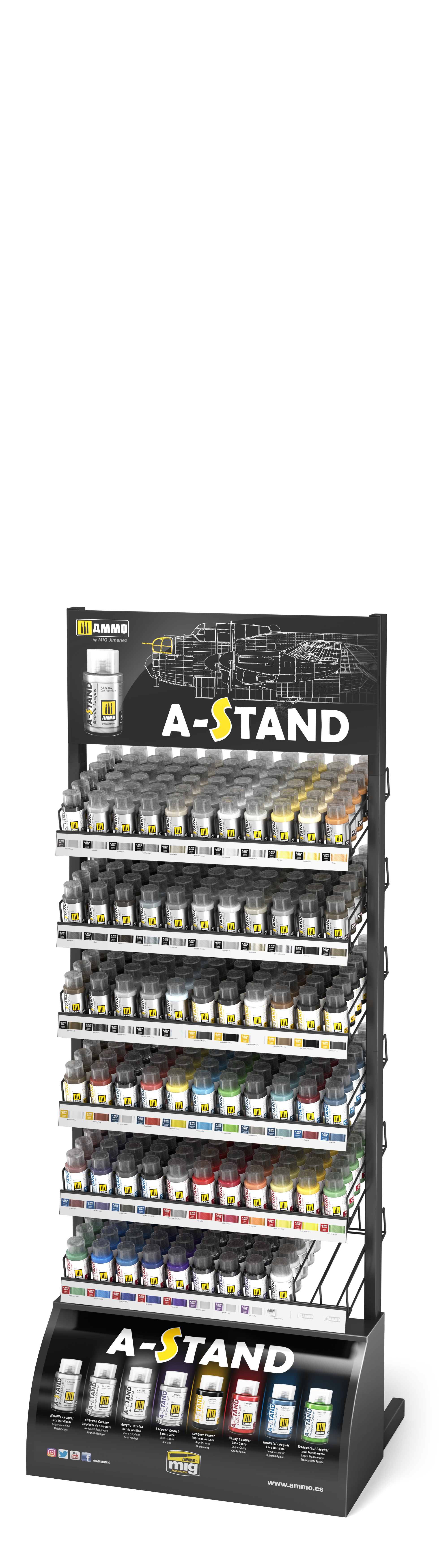 MIG8184 A STAND RACK WITH 384 BOTTLES