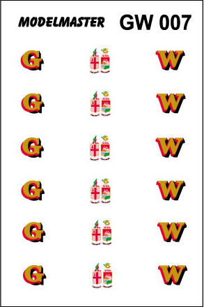 MMGW007 GWR 1942-48 LOCO LETTERING DECALS