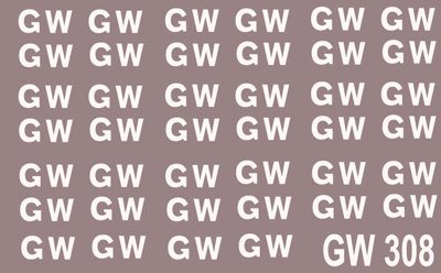 MMGW308 GWR LARGE WAGON LETTERING