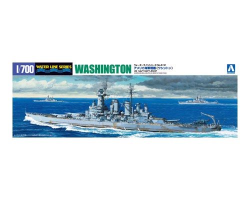 04601 Aoshima 1/700 US NAVY BATTLESHIP USS WASHINGTON
