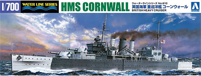 05674 Aoshima 1/700 BRITISH HEAVY CRUISER HMS CORNWALL STD EDITION