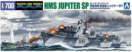 05765 Aoshima 1/700 J-CLASS DESTROYER HMS JUPITER *Includes I-60 Kaidai-cl