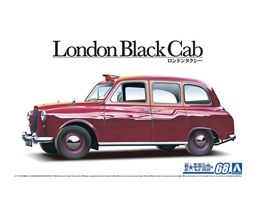 05967 Aoshima 1/24 LONDON BLACK TAXI CAB FX-4 ’68