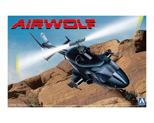 06352 Aoshima 1/48 AIRWOLF HELICOPTER WITH BLACK & CLEAR BODY OPTIONS