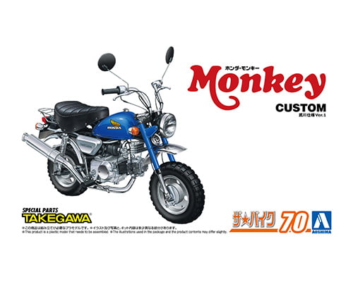 06827 Aoshima 1/12 HONDA MONKEY '78 CUSTOM TAKEGAWA VER.1