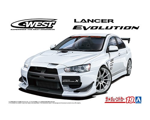 06929 Aoshima 1/24 C-WEST CZ4A MITSUBISHI LANCER EVOLUTION X '07