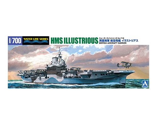 06958 Aoshima 1/700 BRITISH AIRCRAFT CARRIER ILLUSTRIOUS