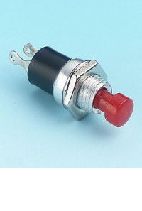 Push Button Switches - Economy Type: Dimensions: 28mm long\n 10mm Diameter\n Cut-out reqd: 7mm