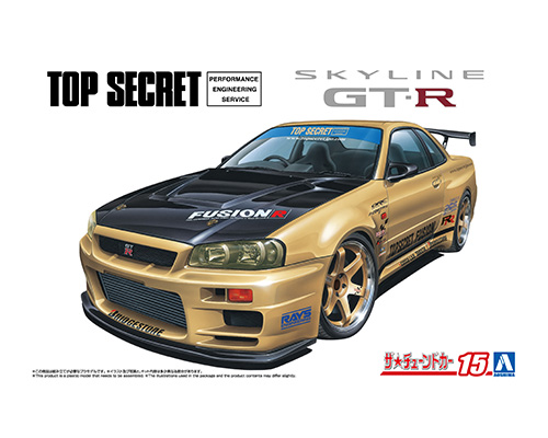 20089 Aoshima 1/24 TOPSECRET NISSAN BNR34 SKYLINE GT-R '99