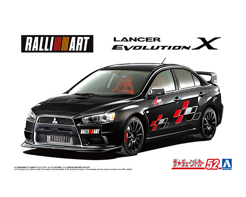 20470 Aoshima 1/24 MITSUBISHI RALLIART CZ4A LANCER EVOLUTION X '07
