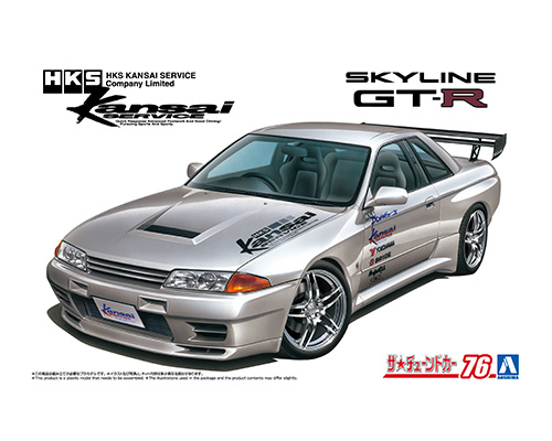 20497 Aoshima 1/24 NISSAN HKS Kansai BNR32 SkylineGT-R '90