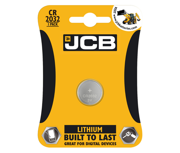 21002 JCB LITHIUM BUTTON CR 2032