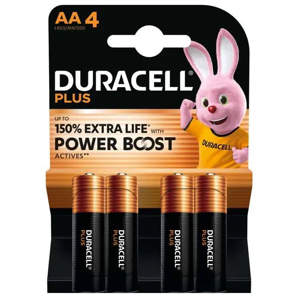 21077 Duracell AA Power Boost PK of 4