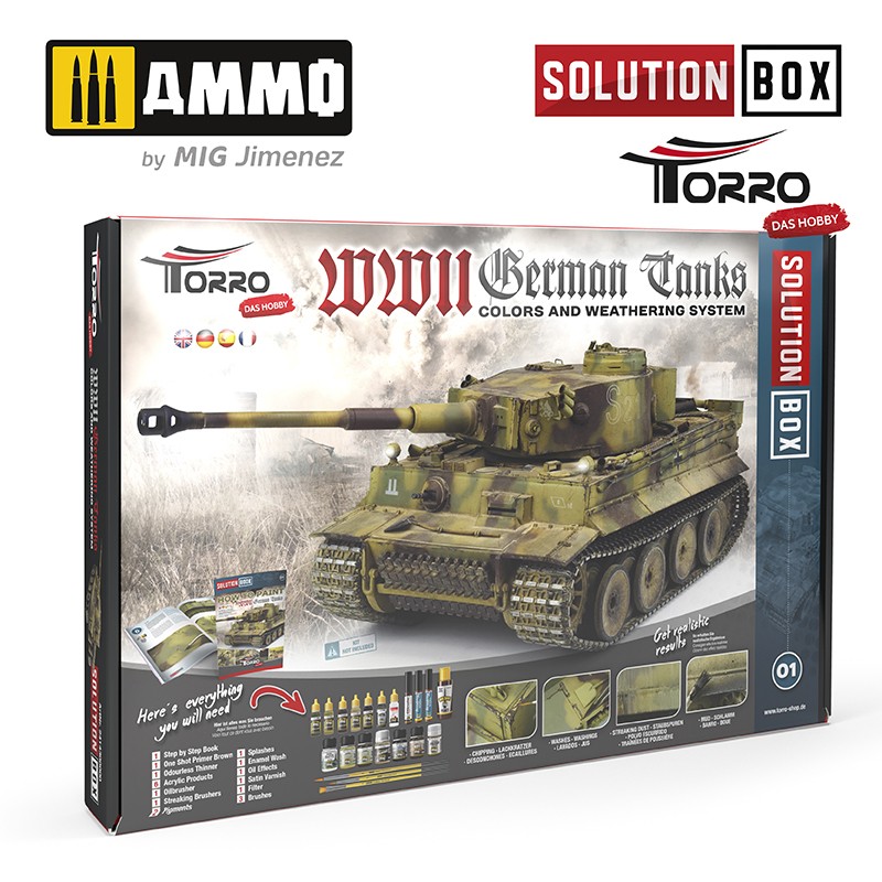 2414300000 Ammo WWII GERMAN TANKS Solution Box