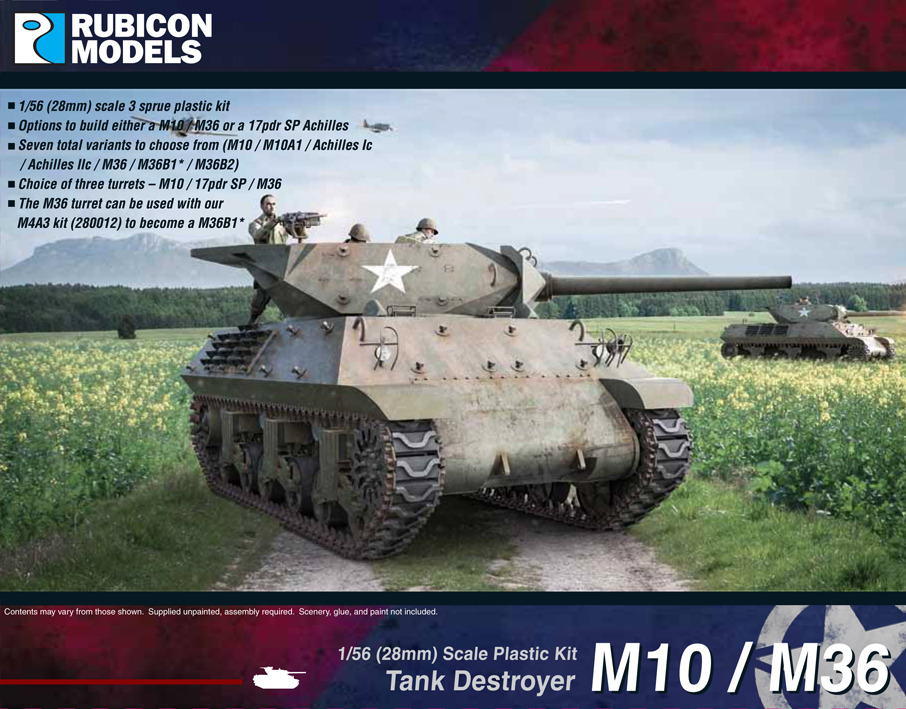 280029 Rubicon Models M10 / M36 Tank Destroyer