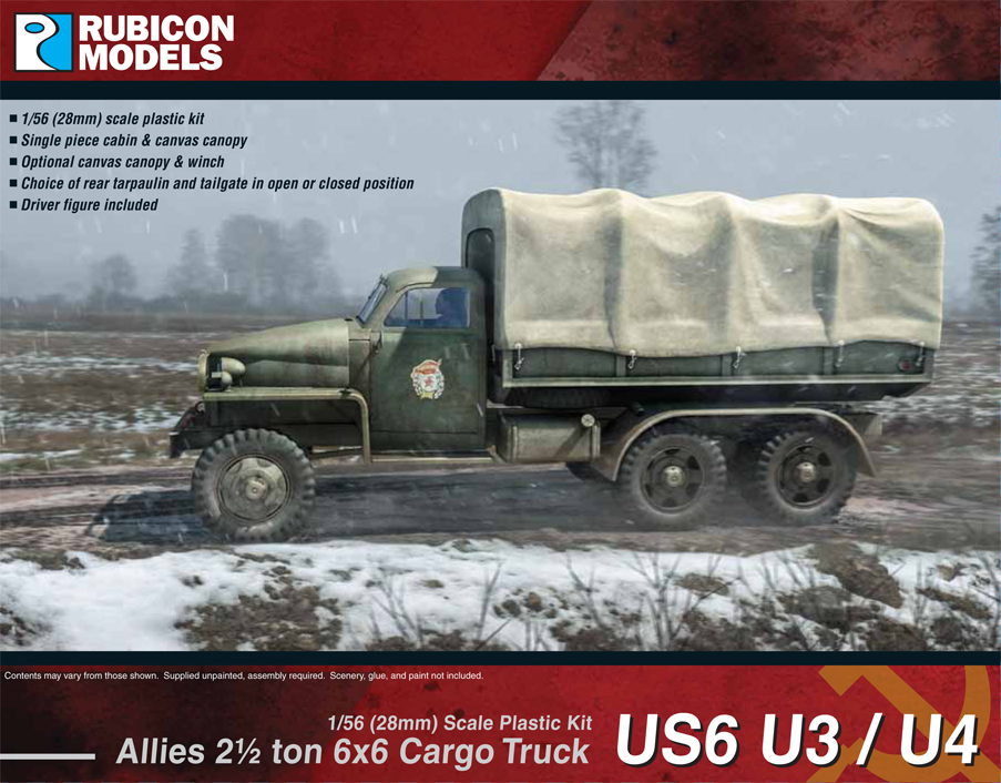 280035 Rubicon Models US6 U3/U4 2½ ton 6x6 Truck (Studebaker)