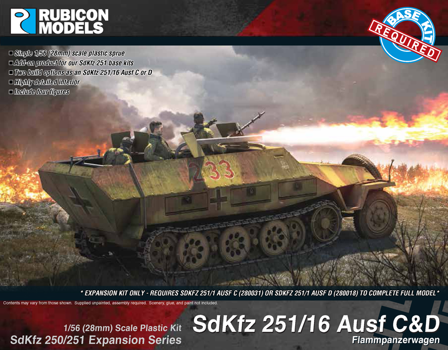 280040 Rubicon Models SdKfz 250/251 Expansion - 251/16 Ausf C/D Fla