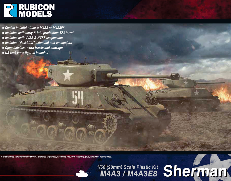 280042 Rubicon Models M4A3 / M4A3E8 Sherman