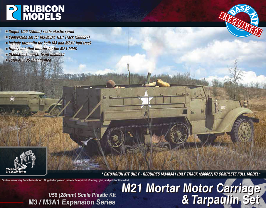 280053 Rubicon Models M3/M3A1 Expansion - M21 MMC & Tarpaulin Set