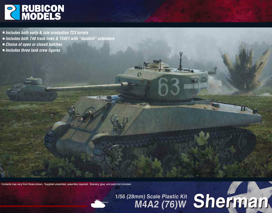 280054 Rubicon Models M4A2(76)W Sherman