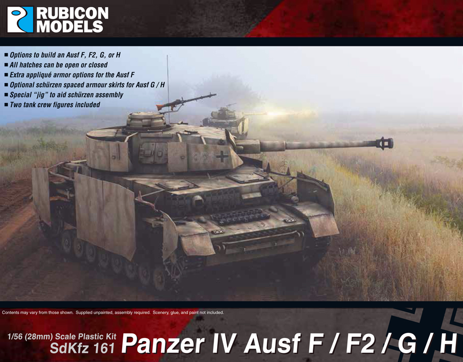 280077 Rubicon Models Panzer IV Ausf F/F1/G/H