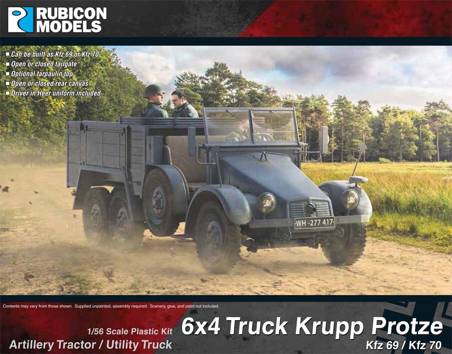 280082 Rubicon Models Krupp Protze Ktz 69/70 6x4 Truck