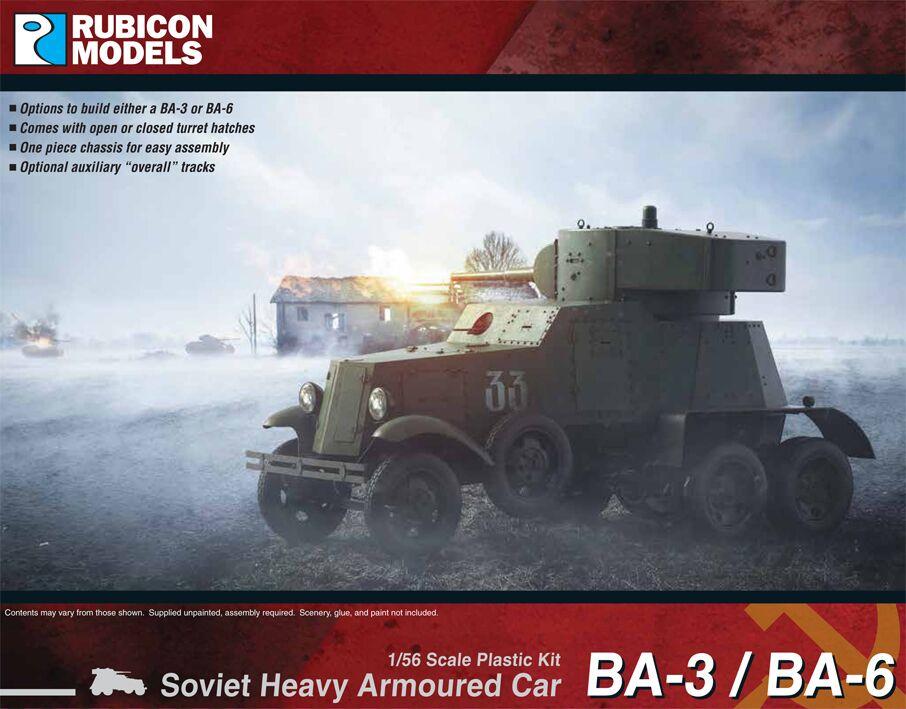 280084 Rubicon Models BA-3 / BA-6 Heavy Armoured Car