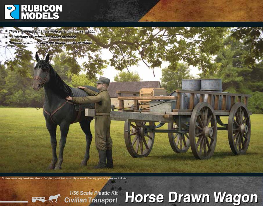 280090 Rubicon Models Horse Drawn Wagon