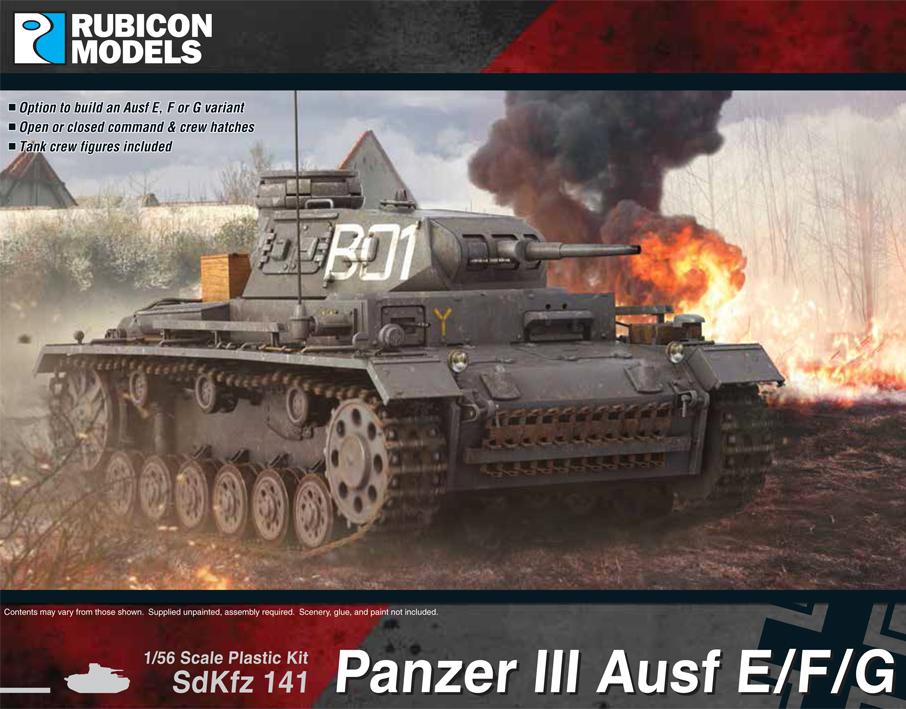 280091 Rubicon Models Panzer III Ausf E/F/G
