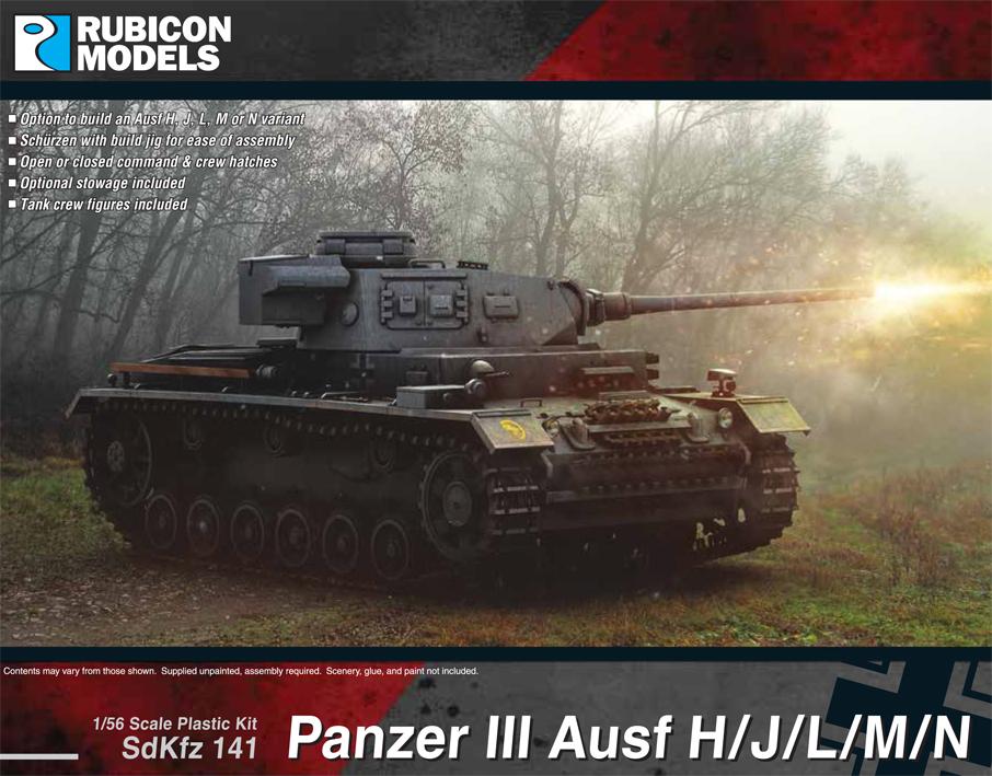 280092 Rubicon Models Panzer III Ausf H/J/L/M/N