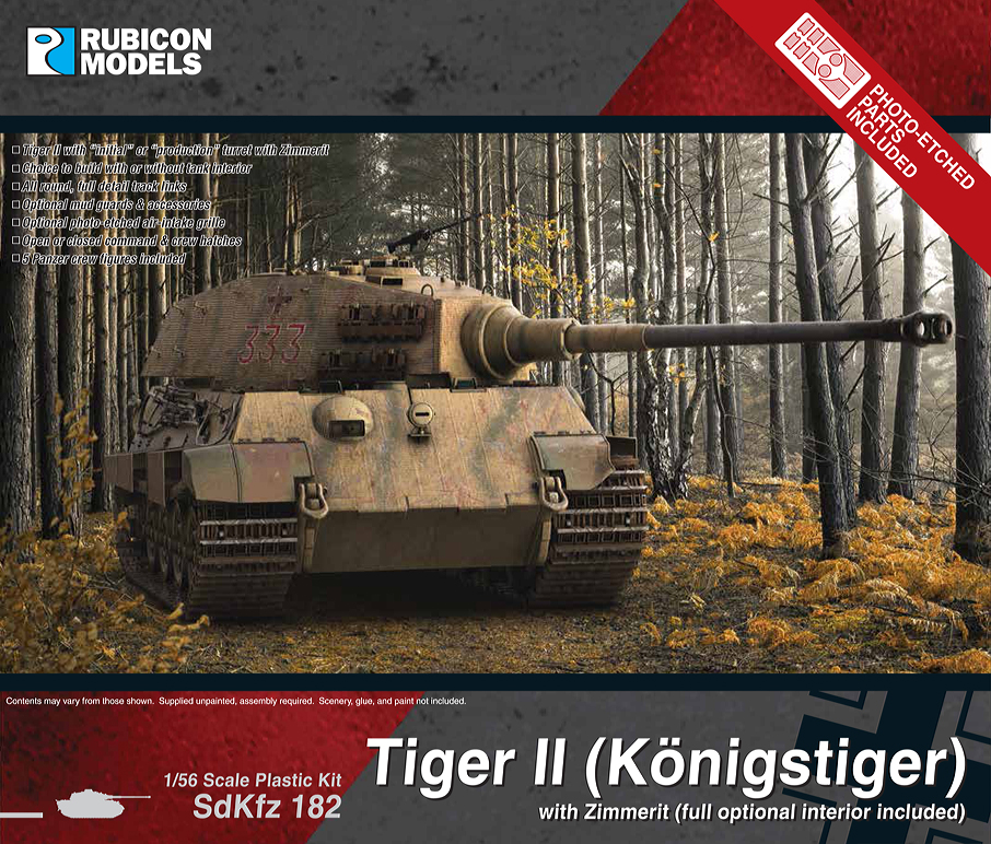 280100 Rubicon Models KING TIGER WITH ZIMMERIT