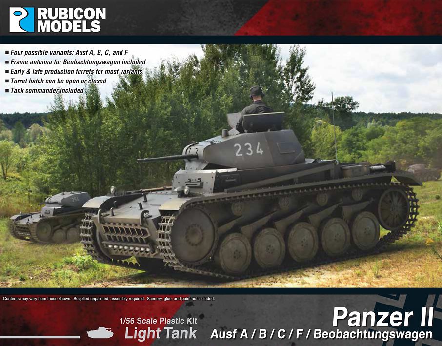 280112 Rubicon Models PANZER II AUSF A-B-C-F