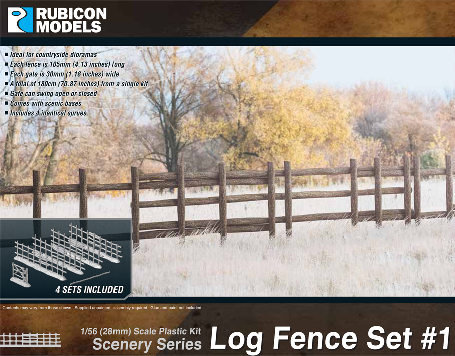 283001 Rubicon Models Log Fence Set #1