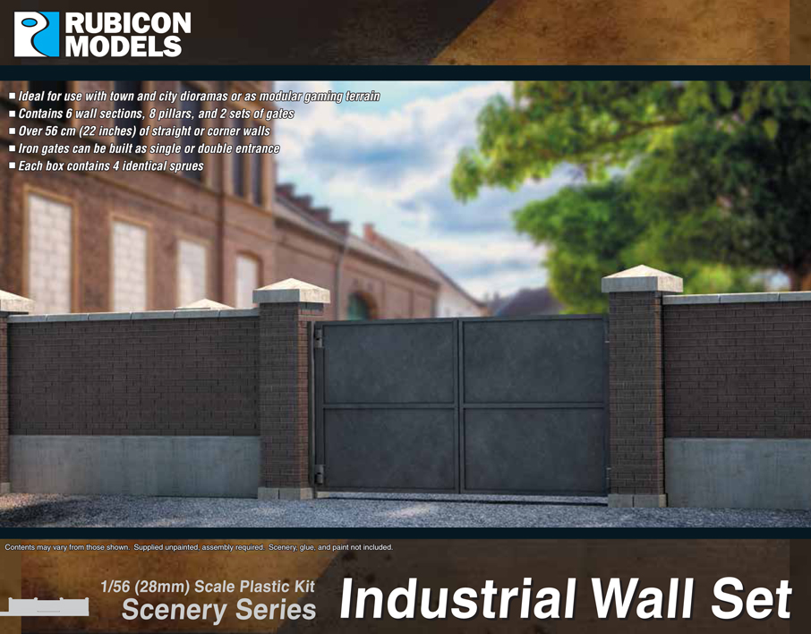 283006 Rubicon Models Industrial Wall Set