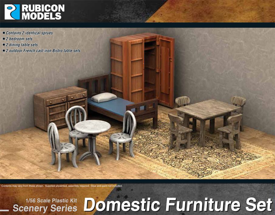 283007 Rubicon Models Domestic Furniture Set