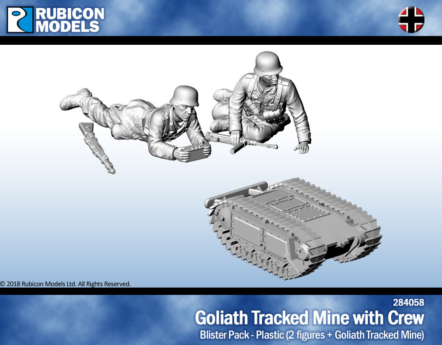 284058 Rubicon Models Goliath Tracked Mine with Crew