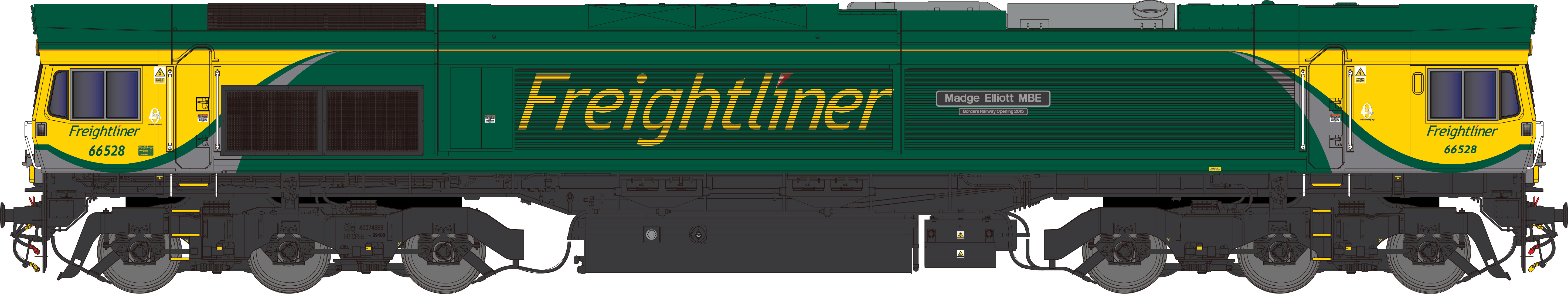 2D-066-004 Class 66 66528 Freightliner Powerhaul Madge Elliott BE