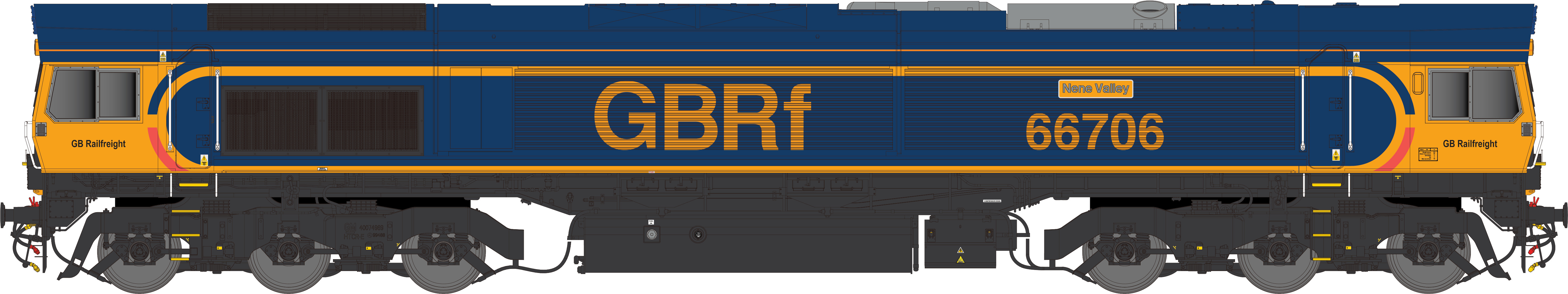 2D-066-005 Class 66 66706 Nene Valley GBRf