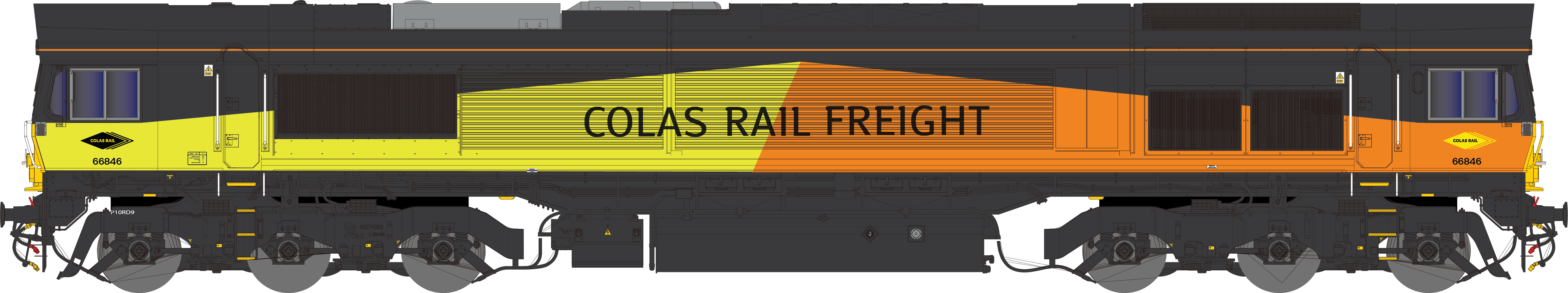 2D-066-009 Class 66 66846 Colas Rail Freight