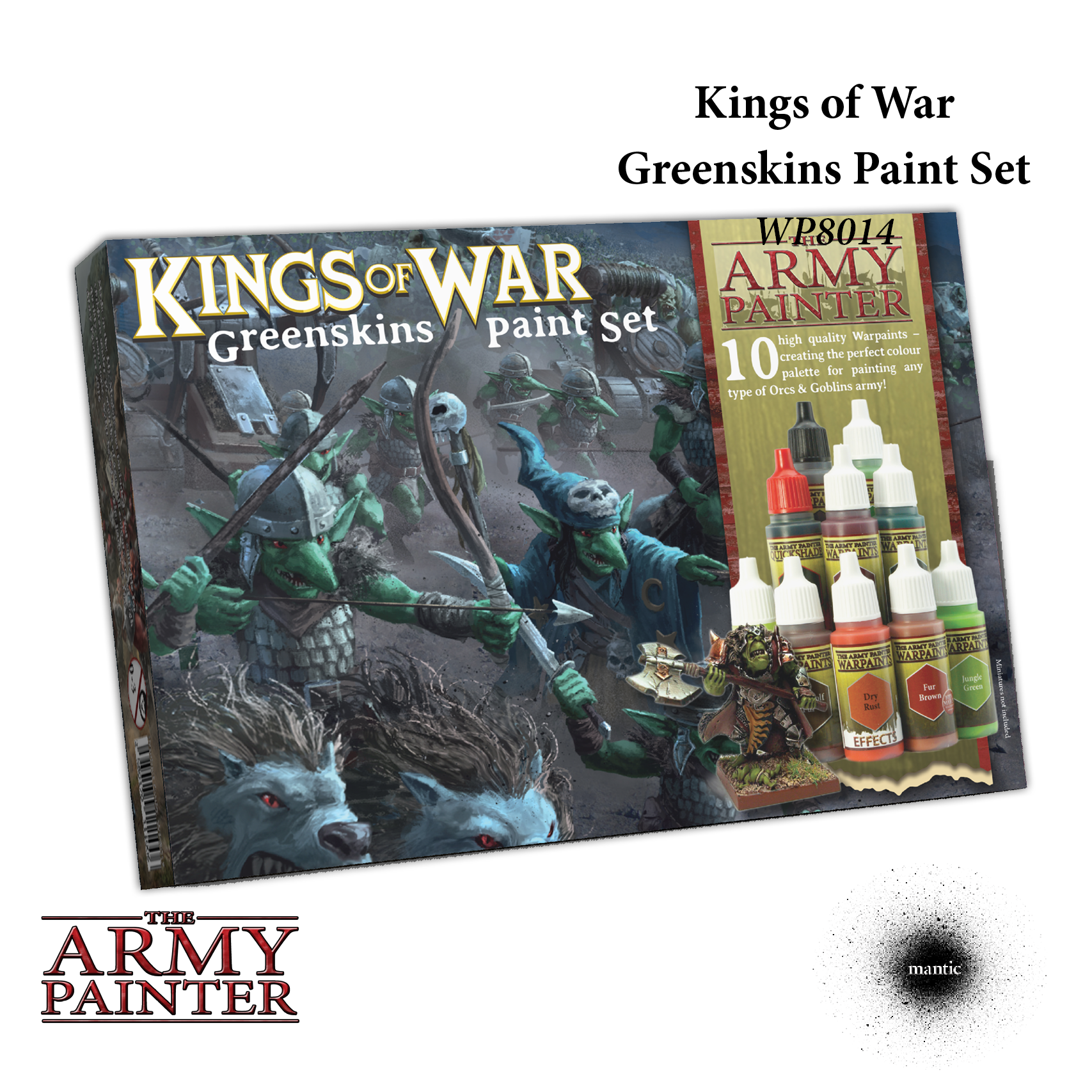 44180 WP8014P KINGS OF WAR GREENSKINS PAINT SET