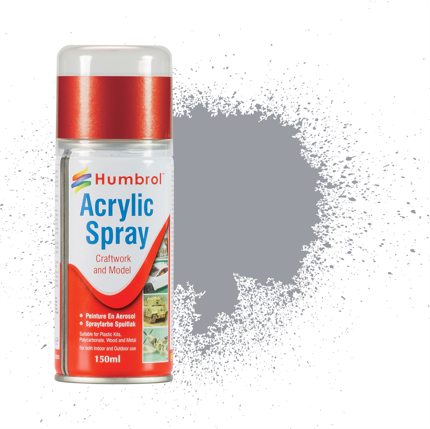 4508564 150ML Humbrol Sprays No 64 Grey