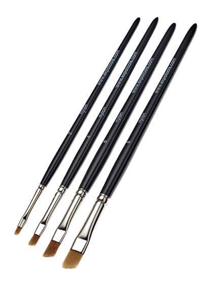 Expo Set of 4 Special Brushes for Dry Brushing # 45300 for sale online 